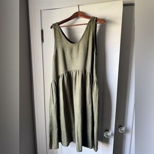 Notperfectlinen heavy weight volume dress